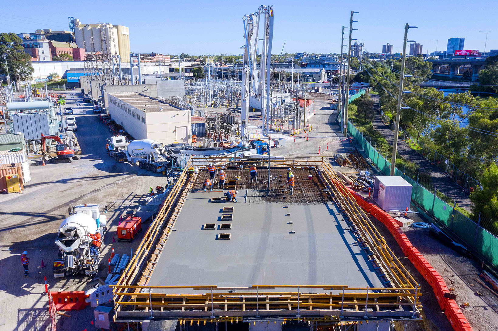 A construction site captured through a time-lapse, demonstrating the importance of choosing the right time-lapse service.