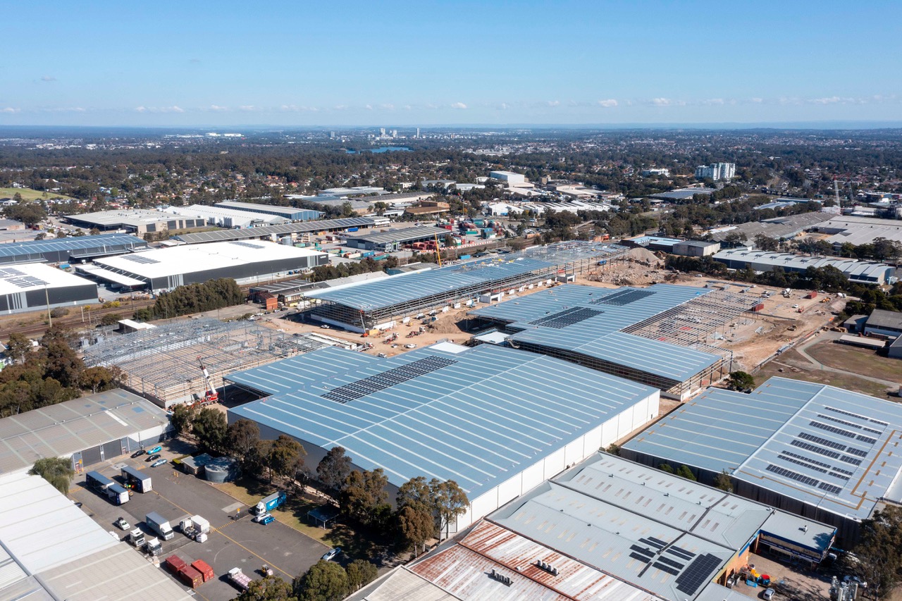construction drone video at Vaughan Villawood NSW