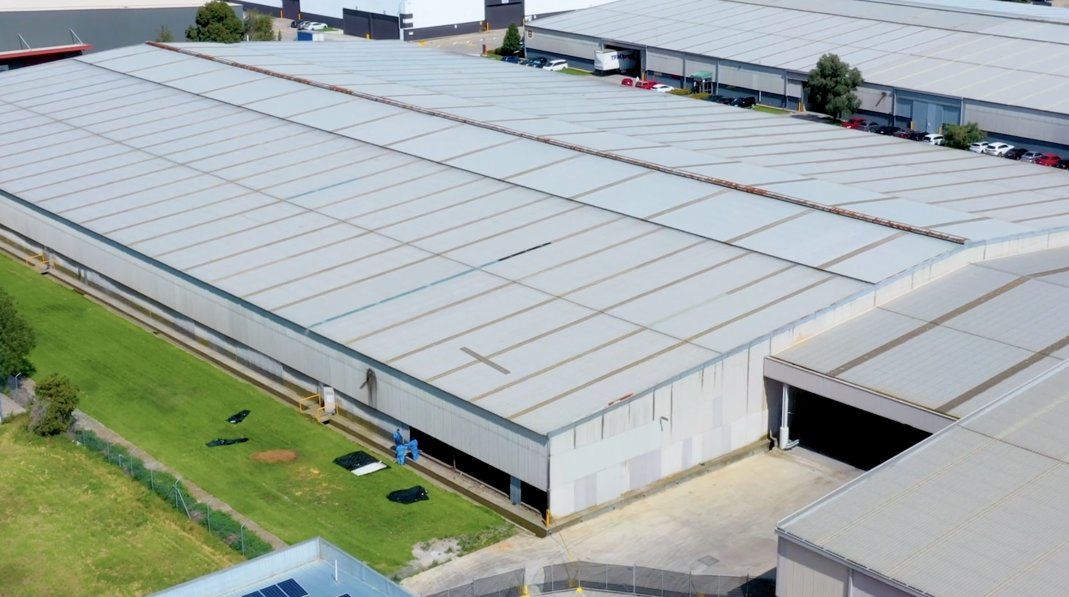 Aerial view of Melbourne's distribution centre expansion captured by the best drone photographer